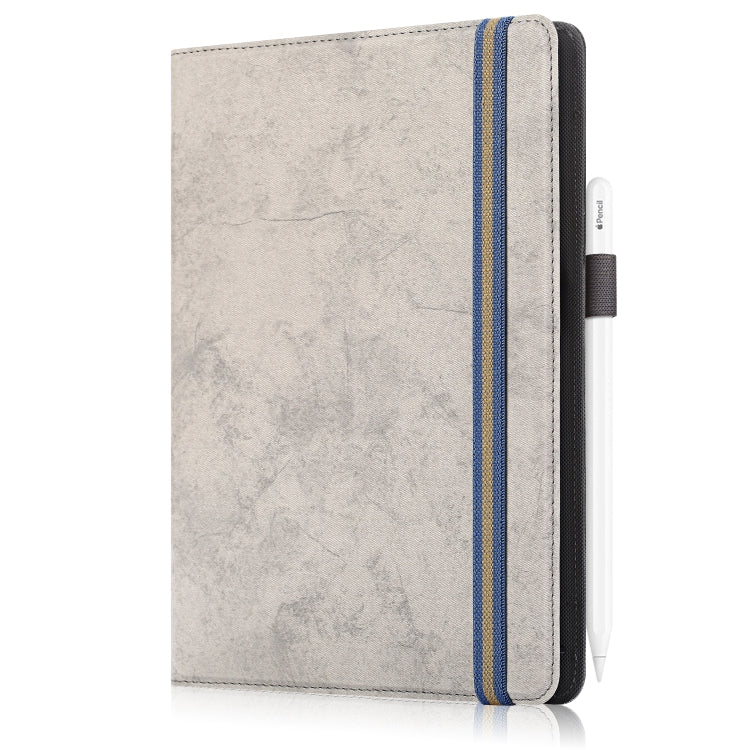 For 9-11 inch Marble Cloth Texture Horizontal Flip Universal Tablet PC Leather Case with Pen Slot & Holder