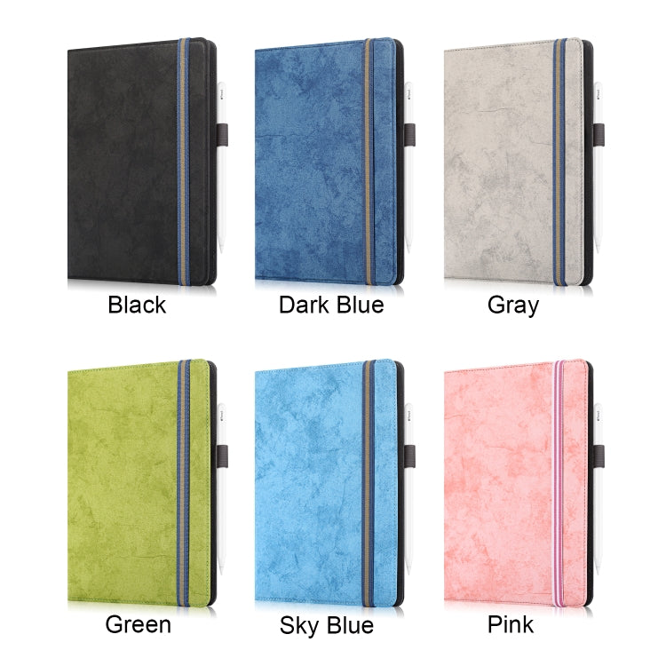 For 9-11 inch Marble Cloth Texture Horizontal Flip Universal Tablet PC Leather Case with Pen Slot & Holder