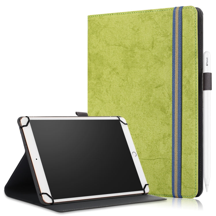 For 9-11 inch Marble Cloth Texture Horizontal Flip Universal Tablet PC Leather Case with Pen Slot & Holder