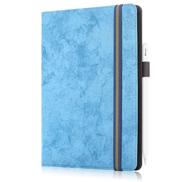 For 9-11 inch Marble Cloth Texture Horizontal Flip Universal Tablet PC Leather Case with Pen Slot & Holder