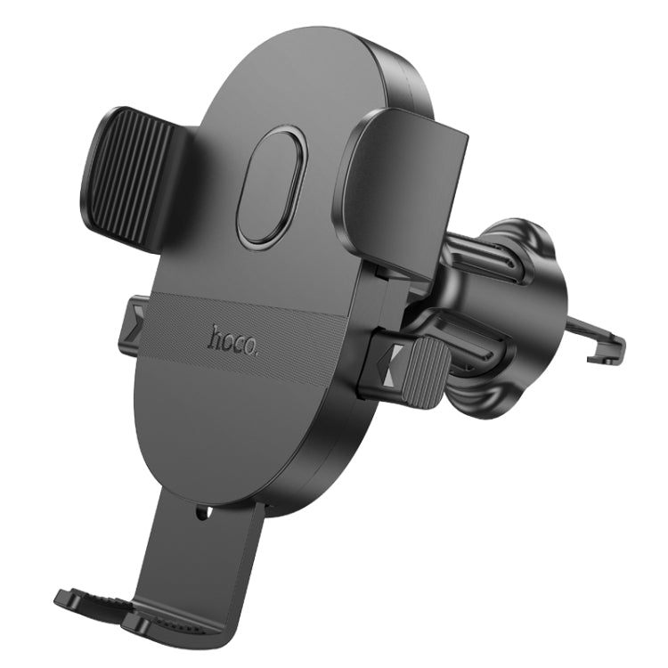hoco H18 Mighty One-button Air Outlet Car Holder(Black)