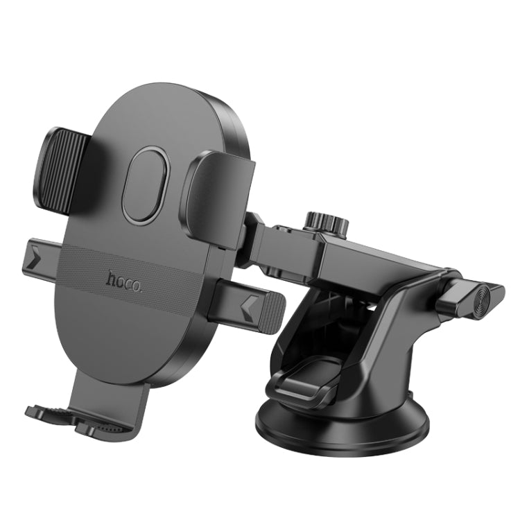 hoco H19 Mighty One-button Center Console Car Holder(Black)