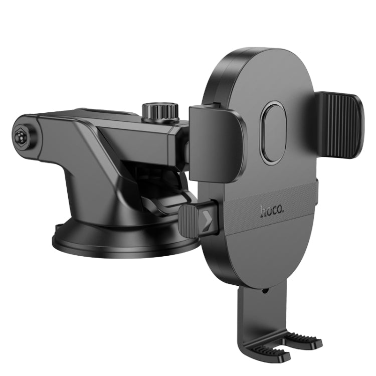 hoco H19 Mighty One-button Center Console Car Holder(Black)