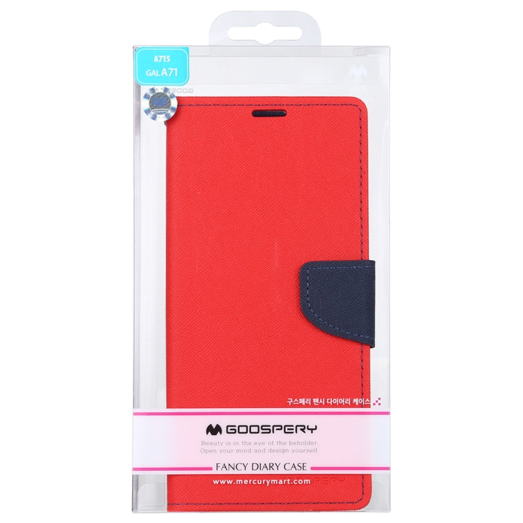For Samsung Galaxy A71 GOOSPERY FANCY DIARY Horizontal Flip PU Leather Case with Holder & Card Slots & Wallet