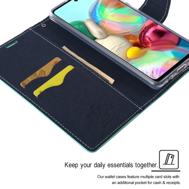 For Samsung Galaxy A71 GOOSPERY FANCY DIARY Horizontal Flip PU Leather Case with Holder & Card Slots & Wallet