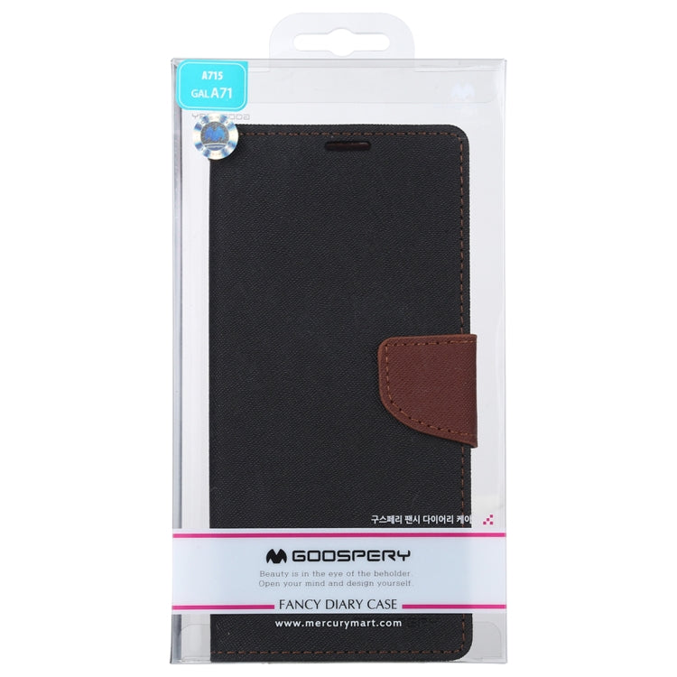 For Samsung Galaxy A71 GOOSPERY FANCY DIARY Horizontal Flip PU Leather Case with Holder & Card Slots & Wallet