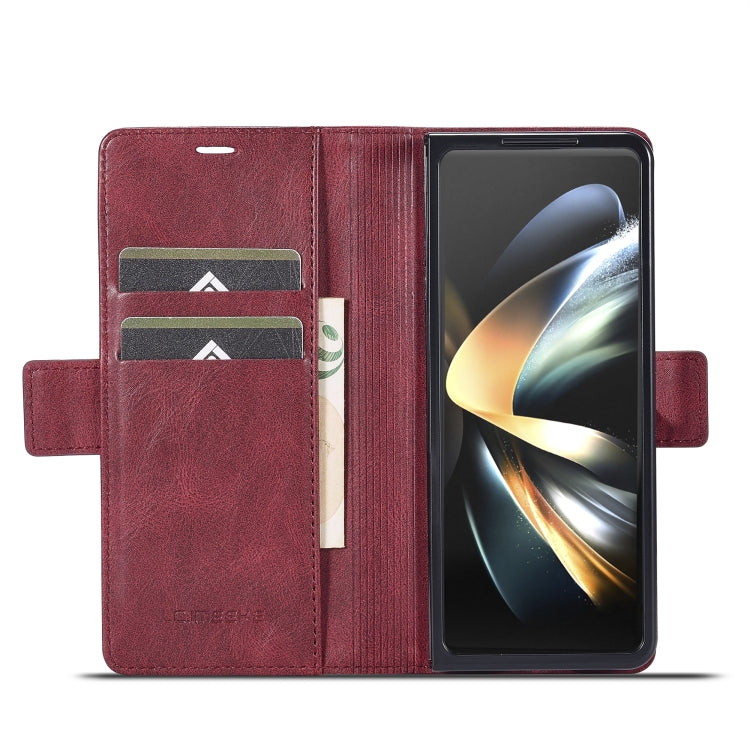 For Samsung Galaxy Z Fold6 5G LC.IMEEKE RFID Anti-theft Leather Phone Case