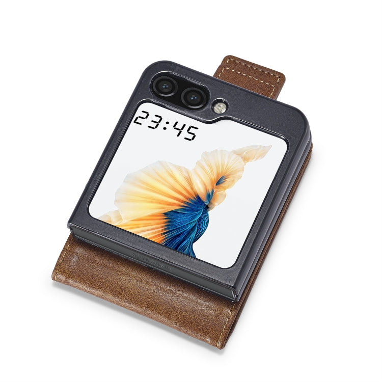 For Samsung Galaxy Z Flip6 / Flip7 FE LC.IMEEKE RFID Anti-theft Leather Phone Case