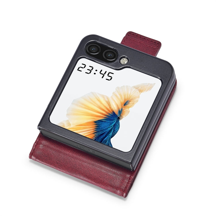 For Samsung Galaxy Z Flip6 / Flip7 FE LC.IMEEKE RFID Anti-theft Leather Phone Case