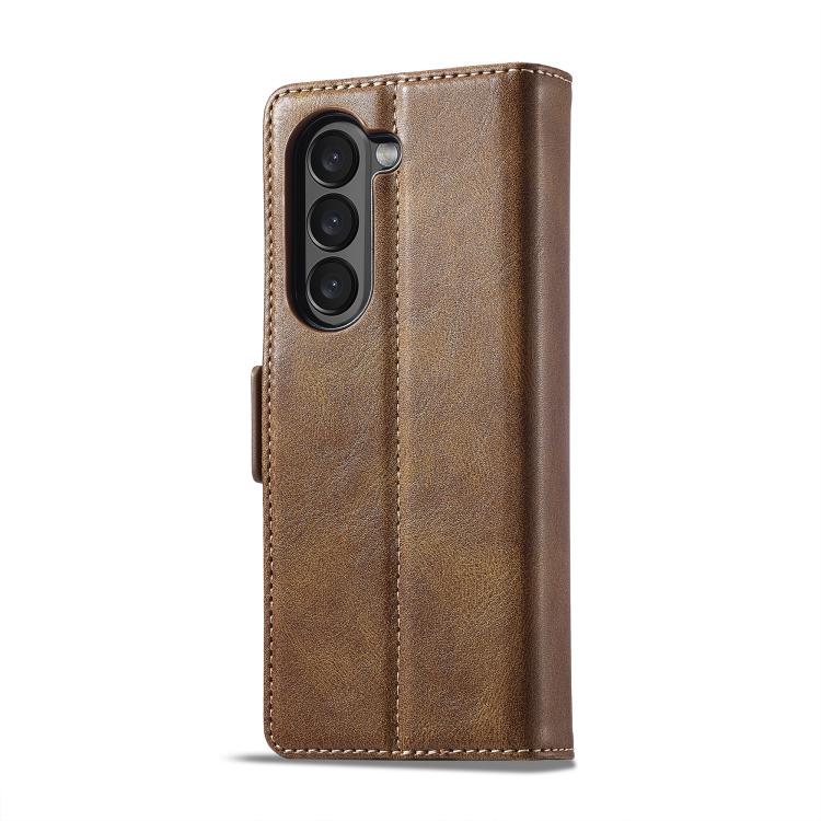 For Samsung Galaxy Z Fold7 5G LC.IMEEKE RFID Anti-theft Leather Phone Case