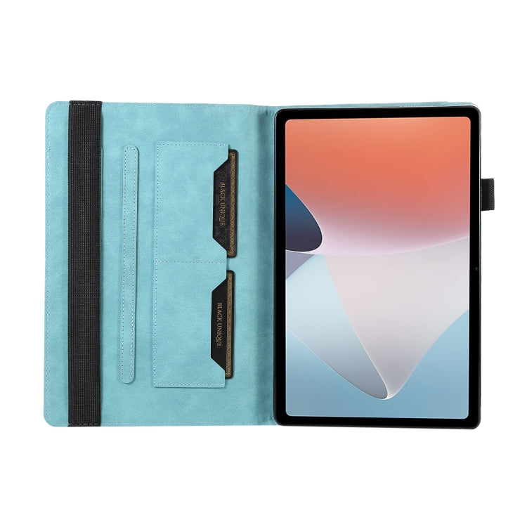 For Realme Pad 10.4 Lucky Bamboo Pattern Leather Tablet Case