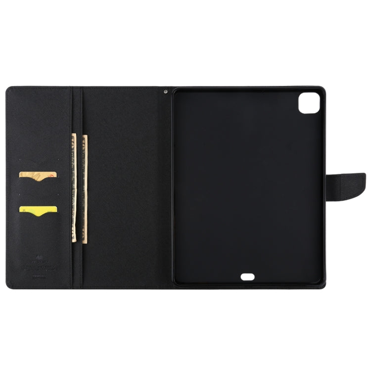 For iPad Pro 12.9 (2020) GOOSPERY FANCY DIARY Horizontal Flip PU Leather Tablet Case with Holder & Card Slots & Wallet