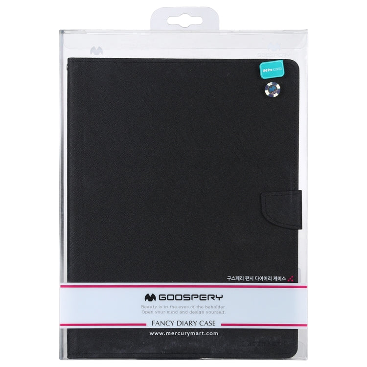 For iPad Pro 12.9 (2020) GOOSPERY FANCY DIARY Horizontal Flip PU Leather Tablet Case with Holder & Card Slots & Wallet