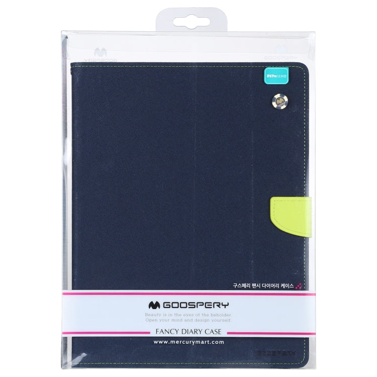 For iPad Pro 12.9 (2020) GOOSPERY FANCY DIARY Horizontal Flip PU Leather Tablet Case with Holder & Card Slots & Wallet
