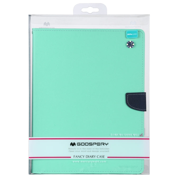 For iPad Pro 12.9 (2020) GOOSPERY FANCY DIARY Horizontal Flip PU Leather Tablet Case with Holder & Card Slots & Wallet