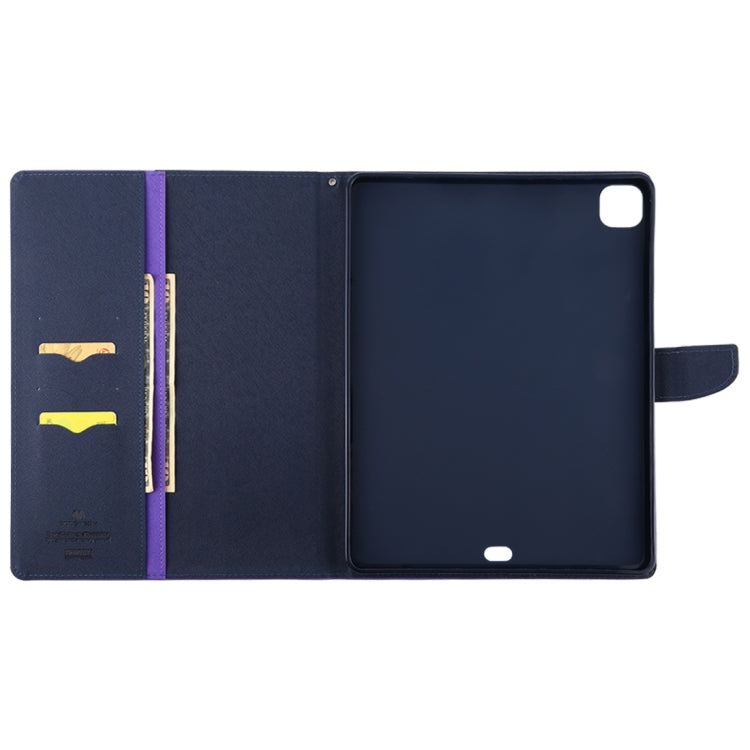For iPad Pro 12.9 (2020) GOOSPERY FANCY DIARY Horizontal Flip PU Leather Tablet Case with Holder & Card Slots & Wallet