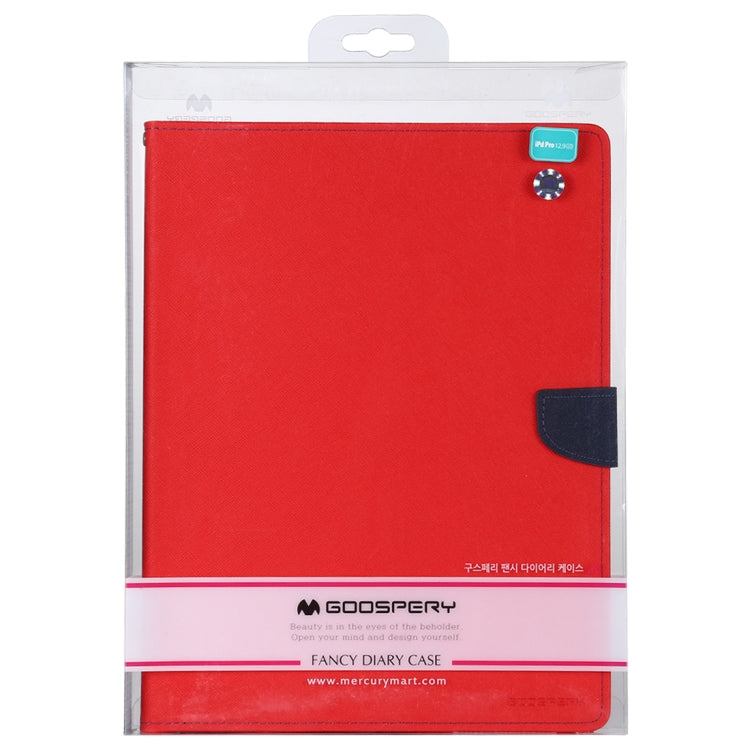For iPad Pro 12.9 (2020) GOOSPERY FANCY DIARY Horizontal Flip PU Leather Tablet Case with Holder & Card Slots & Wallet