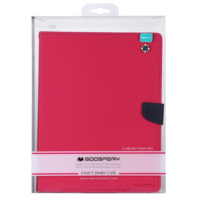 For iPad Pro 12.9 (2020) GOOSPERY FANCY DIARY Horizontal Flip PU Leather Tablet Case with Holder & Card Slots & Wallet