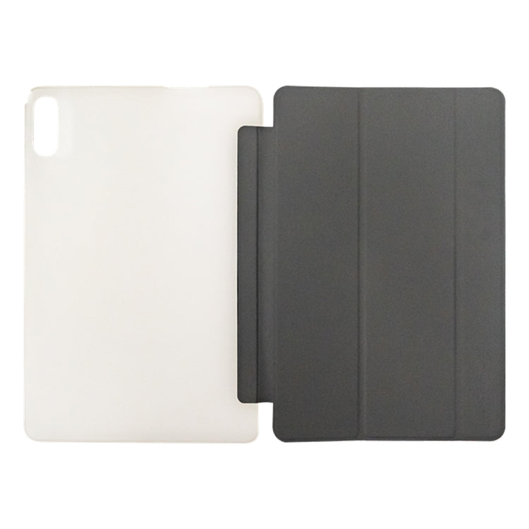 For Teclast P30T 3-Fold Holder Folio Leather Tablet Smart Case - Grey