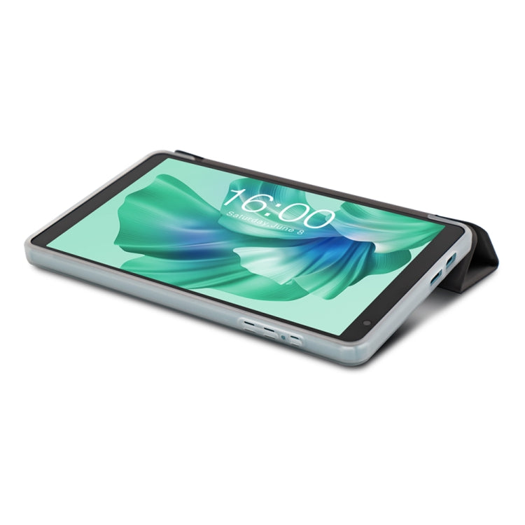 For Teclast P85T 3-Fold Holder Folio Leather Tablet Smart Case - Grey