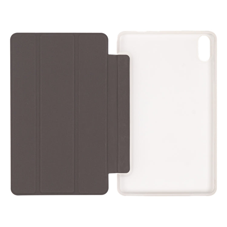 For Teclast P85T 3-Fold Holder Folio Leather Tablet Smart Case - Grey