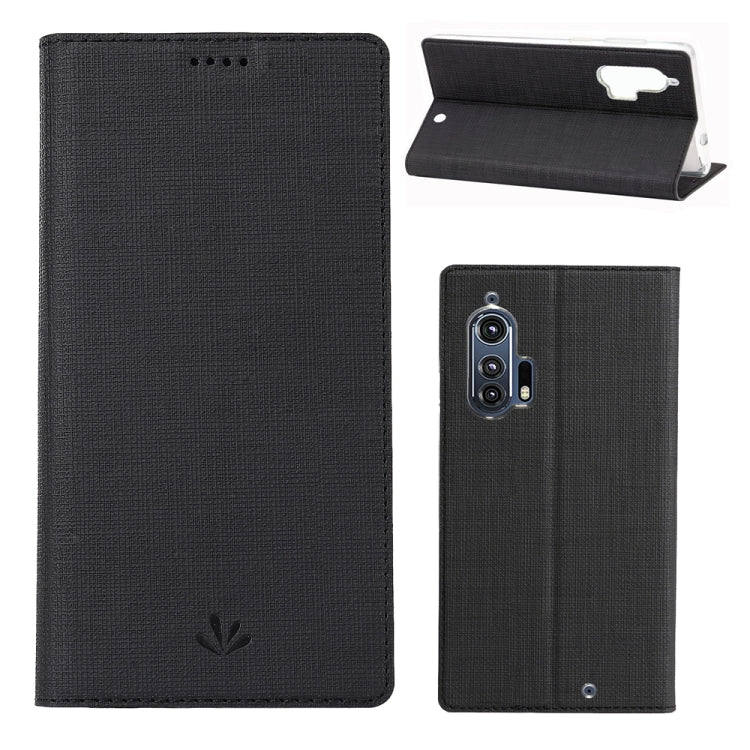 For Motorola Moto Edge+ ViLi Shockproof TPU + PU Horizontal Flip Protective Case with Card Slot & Holder
