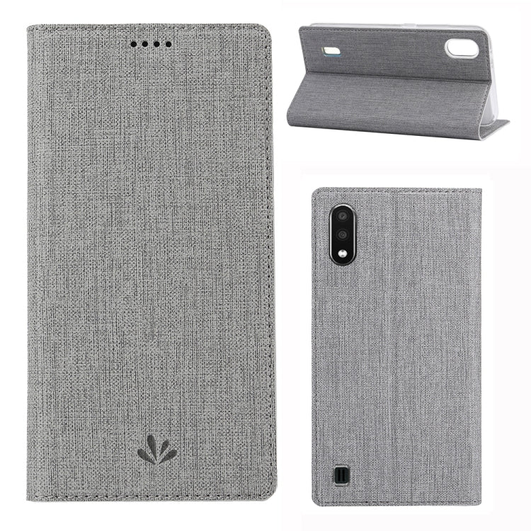For Samsung Galaxy A01(US Version) ViLi Shockproof TPU + PU Horizontal Flip Protective Case with Card Slot & Holder