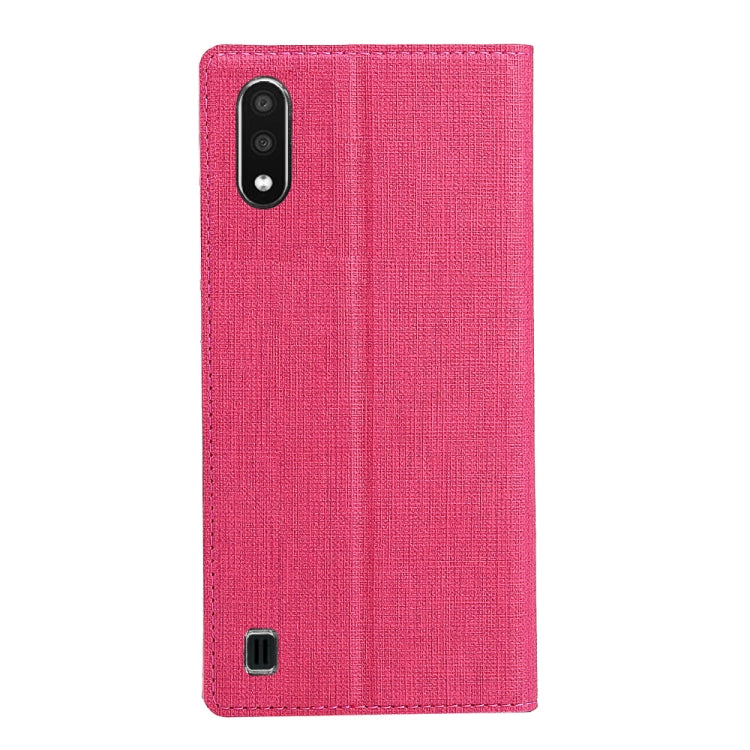 For Samsung Galaxy A01(US Version) ViLi Shockproof TPU + PU Horizontal Flip Protective Case with Card Slot & Holder