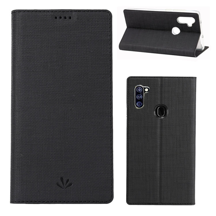For Samsung Galaxy A11 / M11(International Version) ViLi Shockproof TPU + PU Horizontal Flip Protective Case with Card Slot & Holder