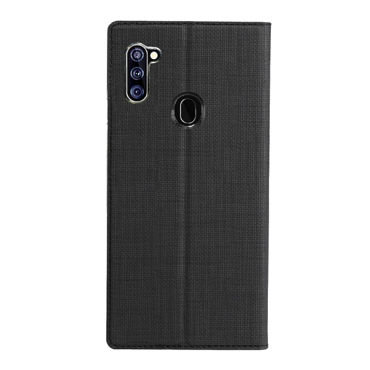 For Samsung Galaxy A11 / M11(International Version) ViLi Shockproof TPU + PU Horizontal Flip Protective Case with Card Slot & Holder