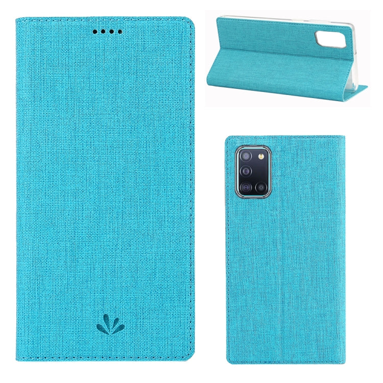 For Samsung Galaxy A31 ViLi Shockproof TPU + PU Horizontal Flip Protective Case with Card Slot & Holder