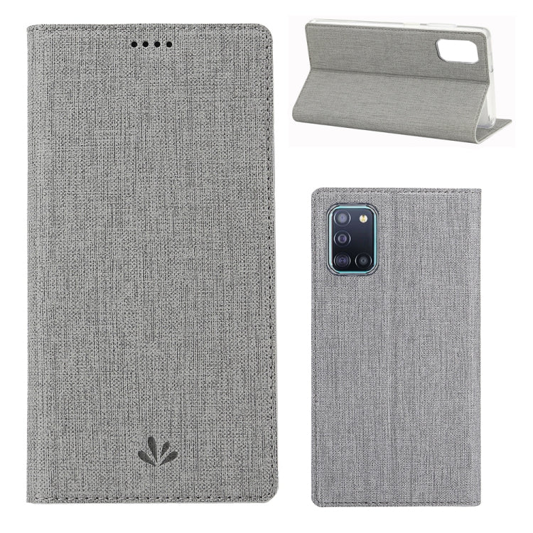 For Samsung Galaxy A31 ViLi Shockproof TPU + PU Horizontal Flip Protective Case with Card Slot & Holder