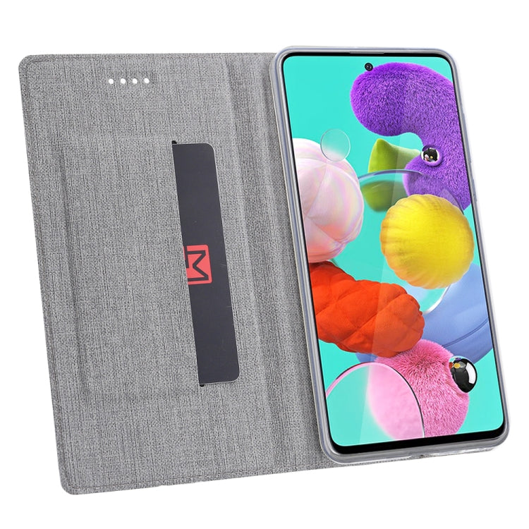 For Samsung Galaxy A51 5G(A516F) ViLi Shockproof TPU + PU Horizontal Flip Protective Case with Card Slot & Holder