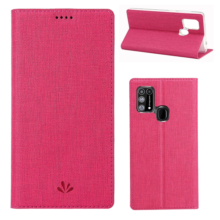 For Samsung Galaxy M31 ViLi Shockproof TPU + PU Horizontal Flip Protective Case with Card Slot & Holder