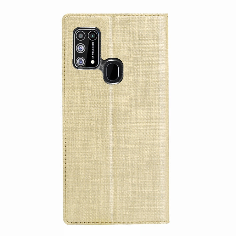 For Samsung Galaxy M31 ViLi Shockproof TPU + PU Horizontal Flip Protective Case with Card Slot & Holder