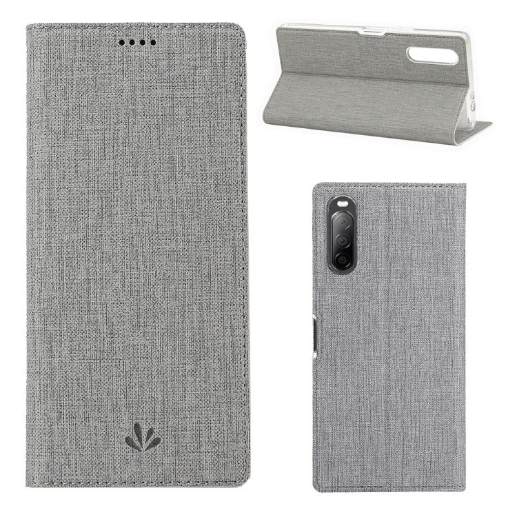 For Sony Xperia L4 ViLi Shockproof TPU + PU Horizontal Flip Protective Case with Card Slot & Holder