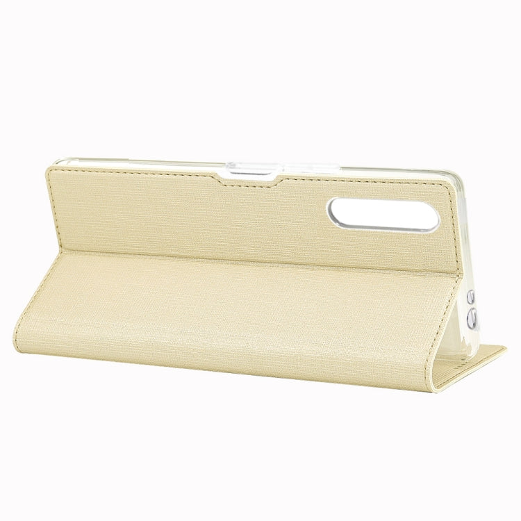 For Sony Xperia L4 ViLi Shockproof TPU + PU Horizontal Flip Protective Case with Card Slot & Holder