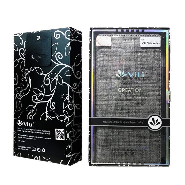 For Xiaomi Mi Note10 Lite ViLi Shockproof TPU + PU Horizontal Flip Protective Case with Card Slot & Holder