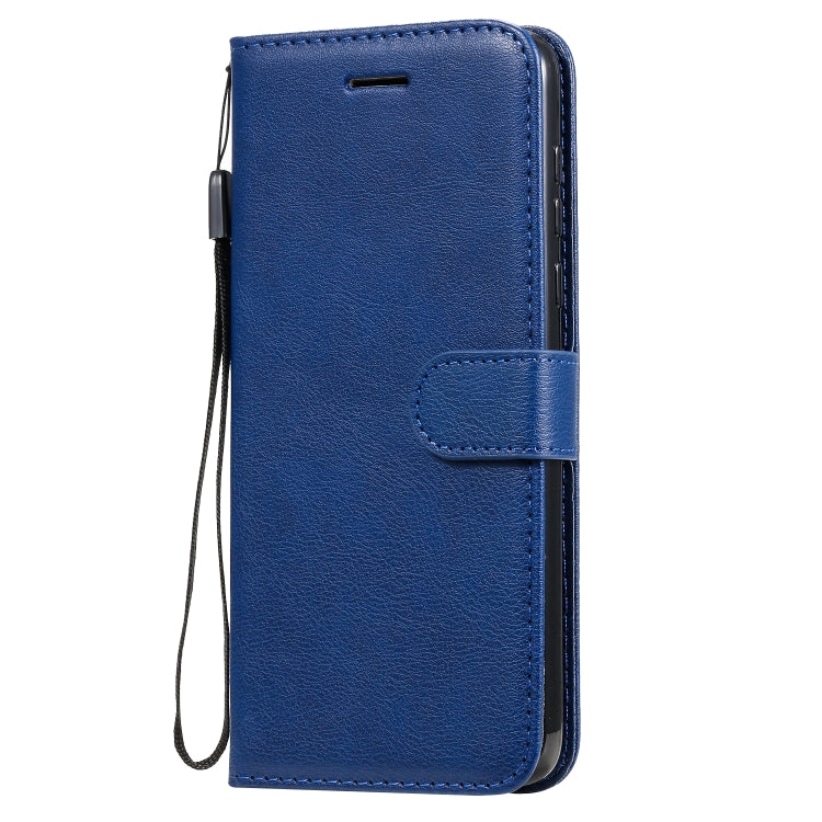 For Motorola Moto G Power Solid Color Horizontal Flip Protective Leather Case with Holder & Card Slots & Wallet & Lanyard