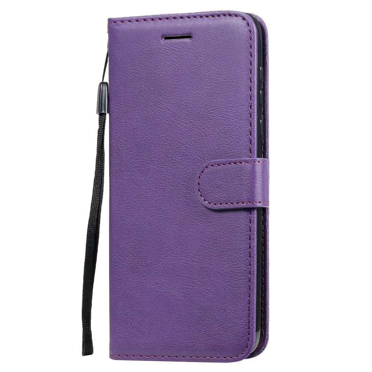 For Motorola Moto G Power Solid Color Horizontal Flip Protective Leather Case with Holder & Card Slots & Wallet & Lanyard