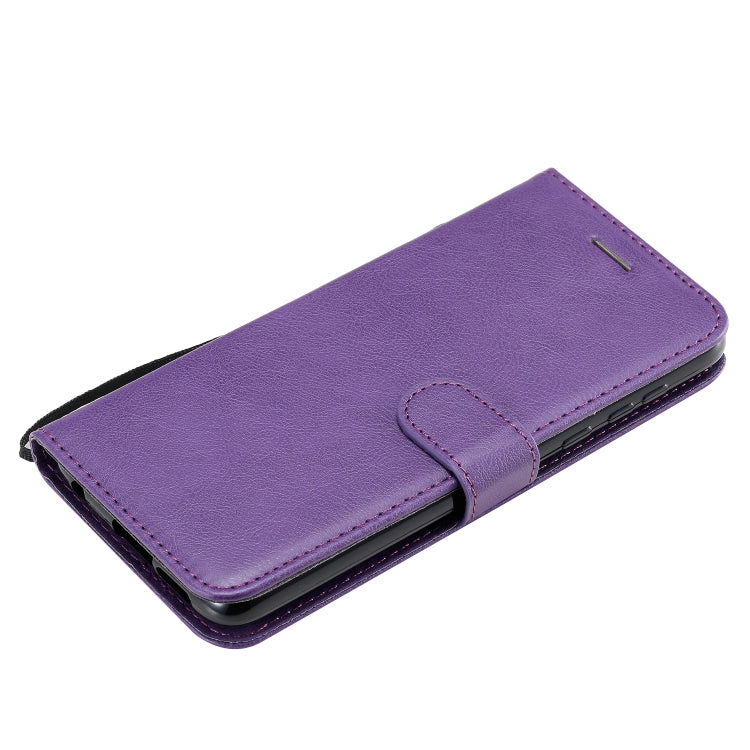For Motorola Moto G Power Solid Color Horizontal Flip Protective Leather Case with Holder & Card Slots & Wallet & Lanyard
