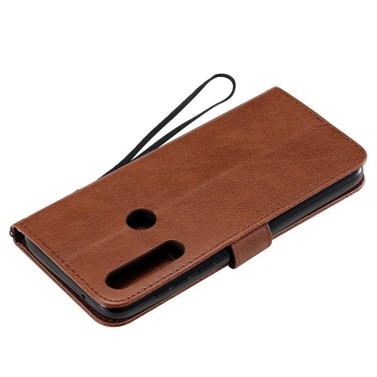 For Motorola Moto G Power Solid Color Horizontal Flip Protective Leather Case with Holder & Card Slots & Wallet & Lanyard
