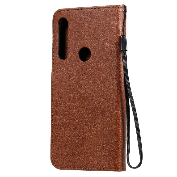 For Motorola Moto G Power Solid Color Horizontal Flip Protective Leather Case with Holder & Card Slots & Wallet & Lanyard