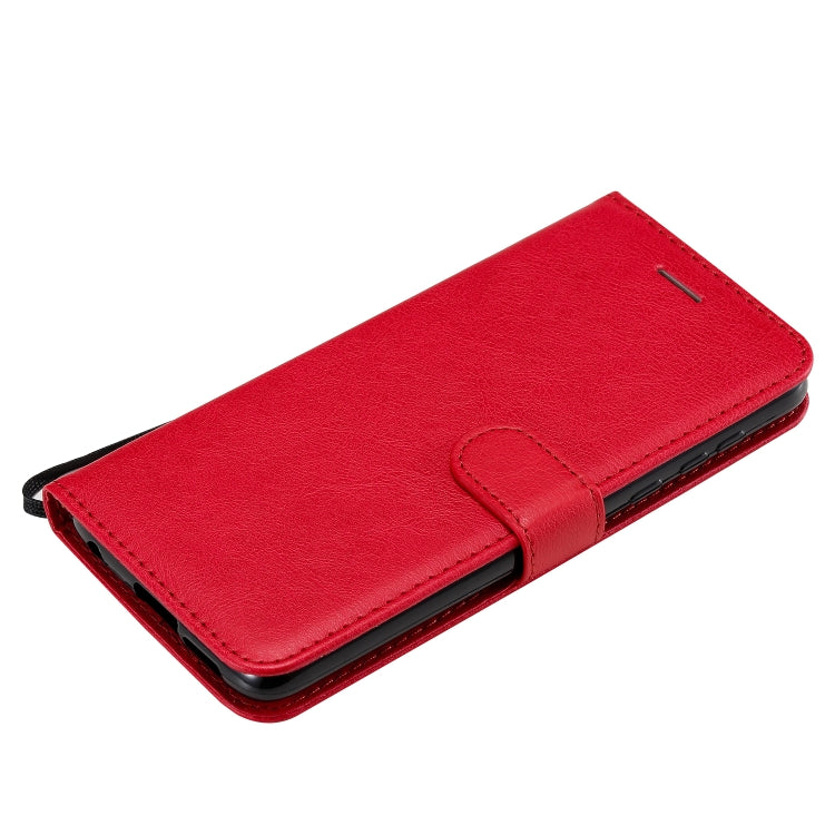For Motorola Moto G Power Solid Color Horizontal Flip Protective Leather Case with Holder & Card Slots & Wallet & Lanyard