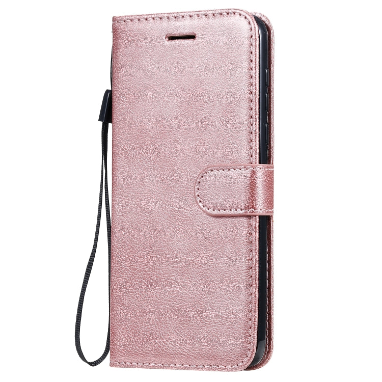 For Motorola Moto G Power Solid Color Horizontal Flip Protective Leather Case with Holder & Card Slots & Wallet & Lanyard