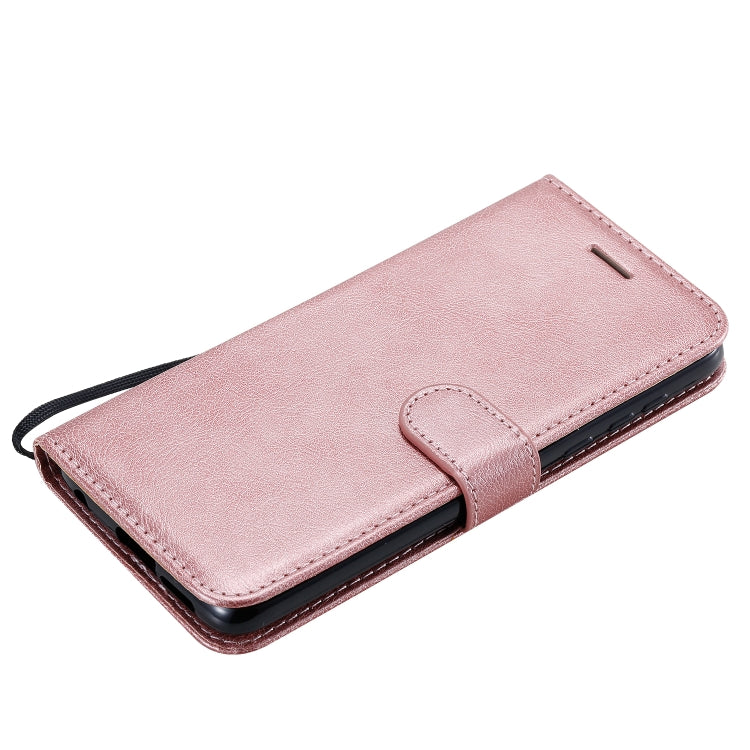 For Motorola Moto G Power Solid Color Horizontal Flip Protective Leather Case with Holder & Card Slots & Wallet & Lanyard