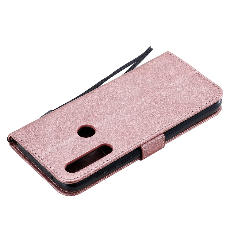For Motorola Moto G Power Solid Color Horizontal Flip Protective Leather Case with Holder & Card Slots & Wallet & Lanyard