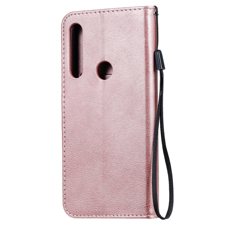 For Motorola Moto G Power Solid Color Horizontal Flip Protective Leather Case with Holder & Card Slots & Wallet & Lanyard