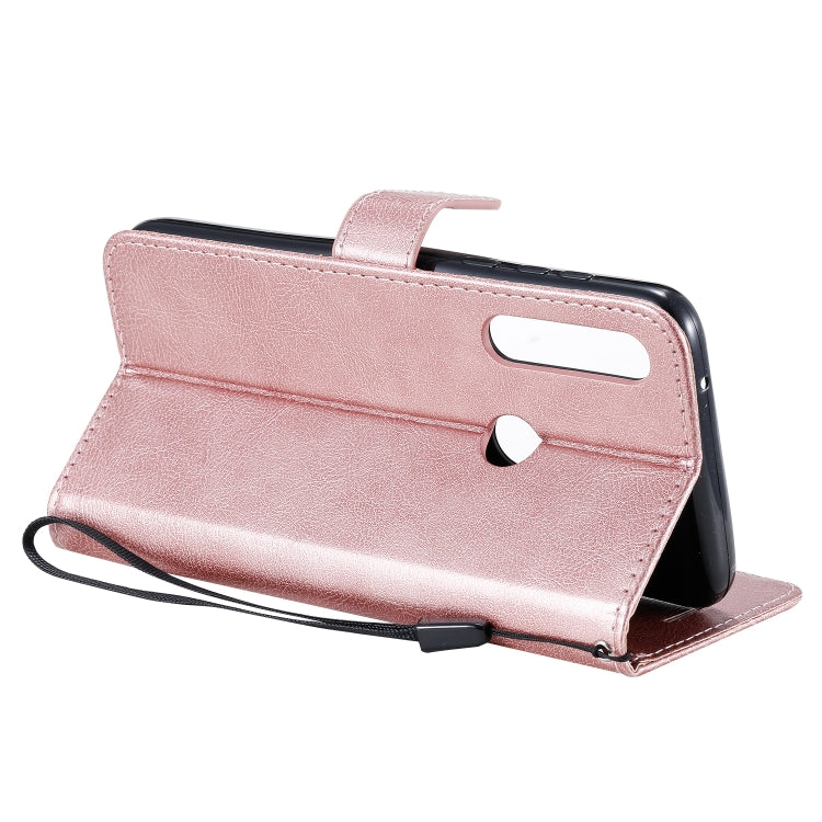 For Motorola Moto G Power Solid Color Horizontal Flip Protective Leather Case with Holder & Card Slots & Wallet & Lanyard