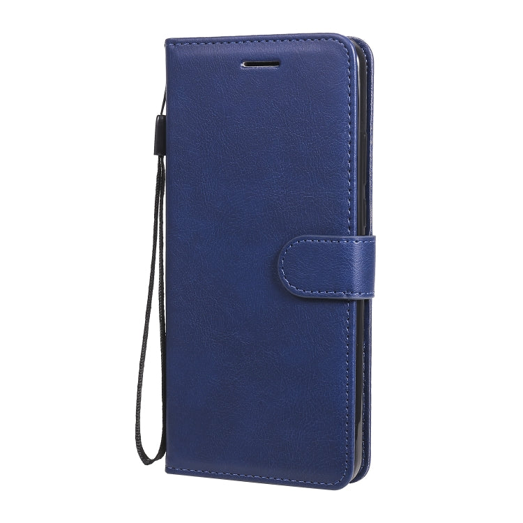 For Motorola Moto G8 Power Lite Solid Color Horizontal Flip Protective Leather Case with Holder & Card Slots & Wallet & Lanyard